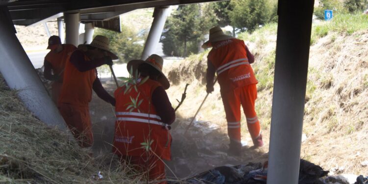Acciones de limpieza del Gobierno de Pepe Chedraui llegan a Bulevar Municipio Libre