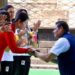 Familias vibran con Mundial de Tiro con Arco, Gobernador Armenta Mier asiste a finales