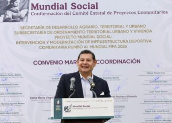 Puebla alcanza 49% de avance en construcción de canchas del programa “Mundial Social”