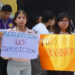 Estudiantes del conservatorio bloquean la 11 Norte-Sur en Puebla,denuncian carencias académicas y administrativas