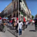 Manifestación de la 28 de Octubre provoca caos vial en el Centro de Puebla