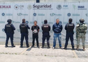 Detienen a dos presuntos responsables tras balacera en inmediaciones del Mercado Morelos