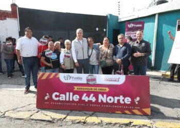 Encabeza Pepe Chedraui trabajos de rehabilitación vial en la colonia San Luis Gonzaga