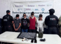 Caen cuatro presuntos asaltantes de transporte de carga en Coronango