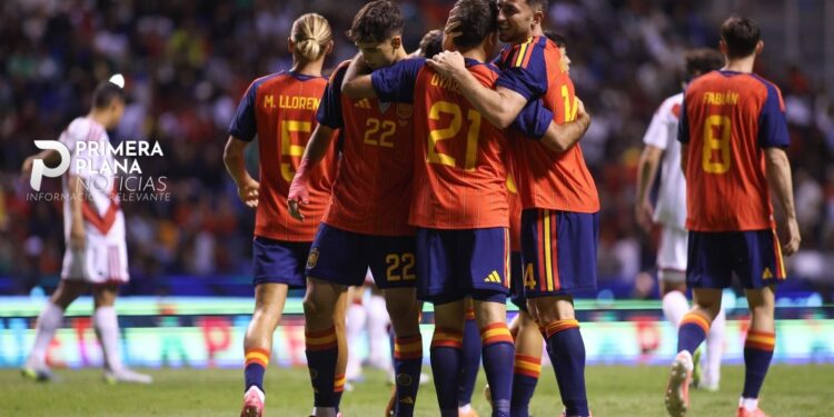 España vence a Perú en el Estadio Cuauhtémoc previo al arranque del Mundial 2026