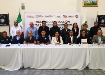 Tonantzin Fernández encabeza Mesa de Construcción de Paz y Seguridad Región Puebla para fortalecer la coordinación interinstitucional