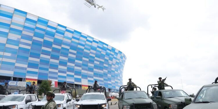 Refuerzan seguridad en Puebla capital con operativo conjunto por aire y tierra