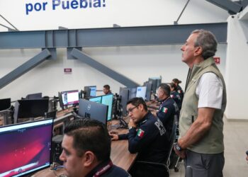 Supervisa Pepe Chedraui avances de Puebla 360 y labores de videovigilancia
