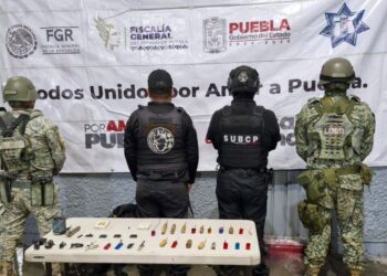 SSP y DEFENSA realizan operativo de revisión en el penal de Cholula