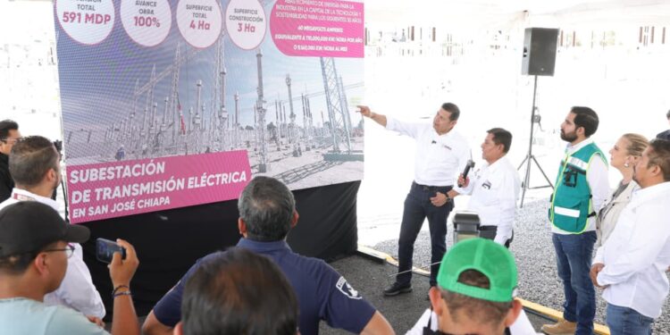 Subestación eléctrica en San José Chiapa busca impulsar nuevas inversiones y desarrollo industrial