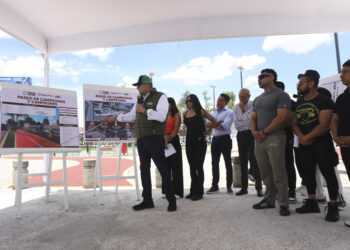 Supervisa gobernador Alejandro Armenta obra del Parque Lineal Paseo Olímpico