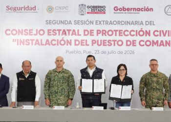 Gobierno Federal y Estatal instalan Primer Puesto de Mando de Protección Civil 