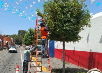 Refuerza Tonantzin Fernández acciones de servicios públicos para mejorar la imagen urbana de San Pedro Cholula