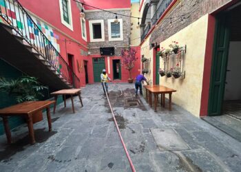 Gobierno de Pepe Chedraui mantiene atención permanente a zonas afectadas por lluvias en el Centro Histórico