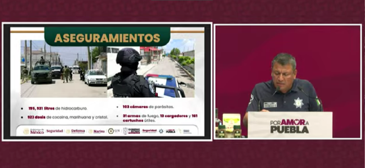 Más de mil operativos de seguridad dejaron 397 detenidos durante junio en Puebla