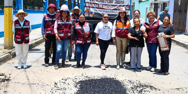 Inician trabajos de repavimentación en la calle 13 Poniente de San Pedro Cholula