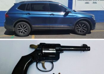 Policía Estatal y Guardia Nacional recuperan vehículo robado