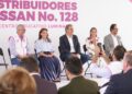 Colocan MariElise Budib y Pepe Chedraui primera piedra de LUMINA