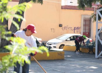 Con trabajo coordinado, DIF Municipal y SEDIF impulsan el rescate de espacios públicos en San Pedro Cholula