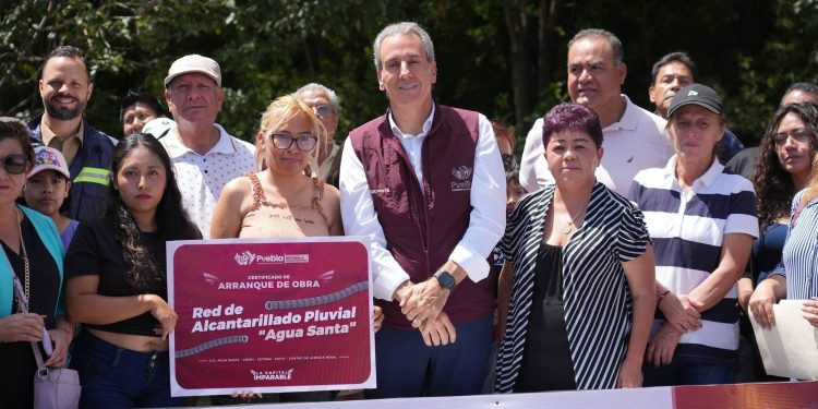 Arranca Pepe Chedraui construcción de Red de Alcantarillado Pluvial en Agua Santa