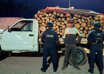 Detiene SSP a cuatro hombres por delitos contra los recursos naturales de Puebla