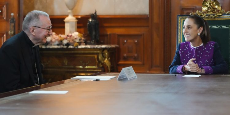 Sheinbaum recibe a Pietro Parolin, secretario de Estado del Vaticano: ¿De qué hablaron?