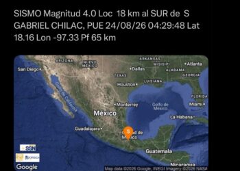 Sismo de magnitud 4.0 sacude la región de San Gabriel Chilac; no reportan daños