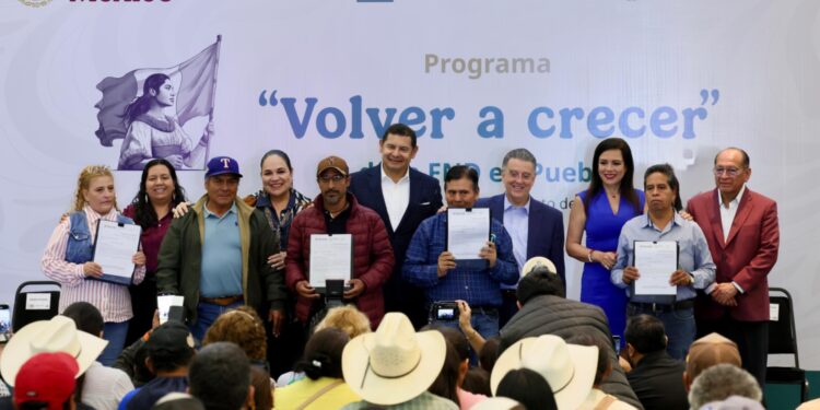 “Volver a Crecer” libera de deudas a más de mil productores en Puebla