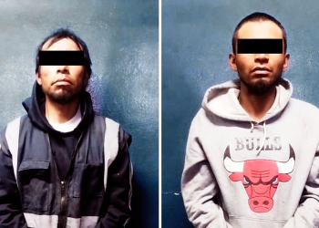 Policía Estatal detiene a dos hombres señalados por presunto robo a transeúnte en la México-Puebla