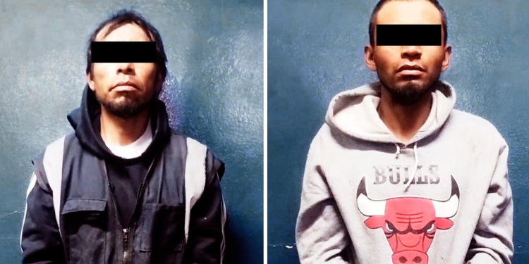 Policía Estatal detiene a dos hombres señalados por presunto robo a transeúnte en la México-Puebla