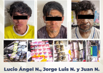 Aseguran presunto punto de venta de droga en Atlixco; detienen a tres personas
