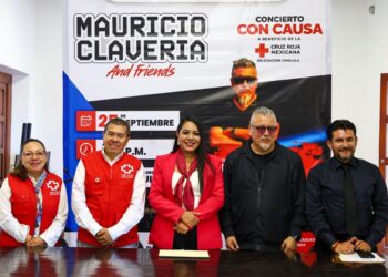 Suma Tonantzin Fernández a Mauricio Clavería a una causa en favor de la Cruz Roja Cholula