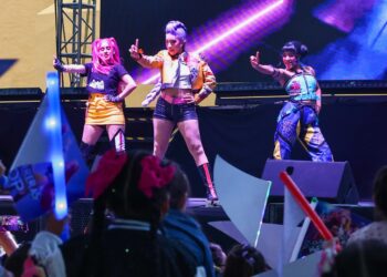 Miles de niñas y niños disfrutaron del tributo a Las Guerreras K-Pop en la Feria Milenaria de San Pedro Cholula