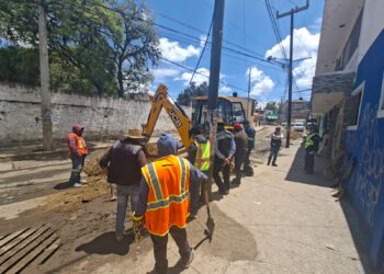 Agua de Puebla inició la rehabilitación de las redes de agua potable y drenaje sanitario en la colonia Ignacio Zaragoza
