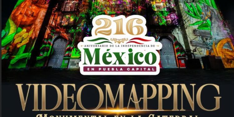 Invita Gobierno de Pepe Chedraui a disfrutar videomapping monumental por Fiestas Patrias