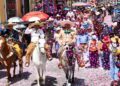 Encabeza Tonantzin Fernández el desfile del 16 de septiembre con más de 6 mil participantes