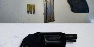 Detiene Policía Estatal a dos hombres que portaban ilegalmente armas de fuego