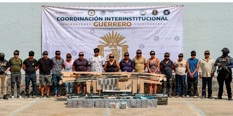 Detienen a 16 presuntos miembros de ‘Los Ardillos’ en Guerrero