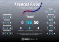Primer frente frío llegará el lunes con temperaturas de hasta cero grados