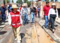 Tonantzin Fernández atiende rezago histórico en vialidades de Santiago Momoxpan y San Diego Cuachayotla