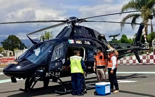 Con ambulancia aérea, Gobierno Estatal lleva hígado a CDMX para su trasplante.
