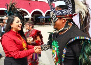 Encabeza Tonantzin Fernández ceremonias cívica y prehispánica conmemorativas de los 507 años de la Matanza de Cholula