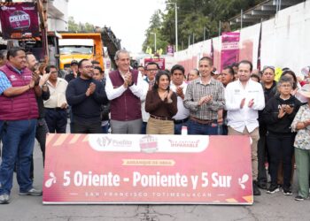 Arranca Pepe Chedraui rehabilitación vial en San Francisco Totimehuacan