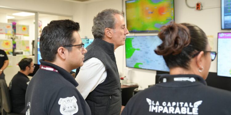 Supervisa Pepe Chedraui labores de monitoreo y alertamiento ante fenómenos de riesgo