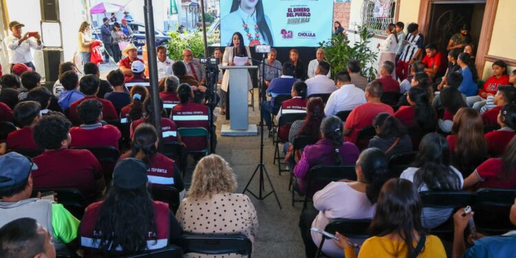 “Lleva Tonantzin Fernández su Segundo Informe a las comunidades y destaca resultados en Cholula”.