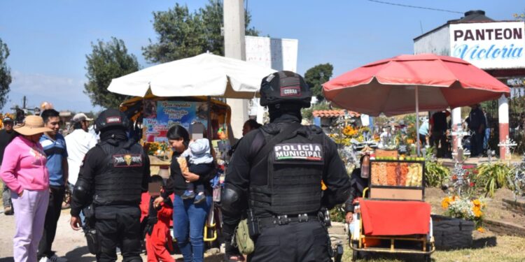 San Pedro Cholula prepara operativo conjunto para las celebraciones de Día de Muertos