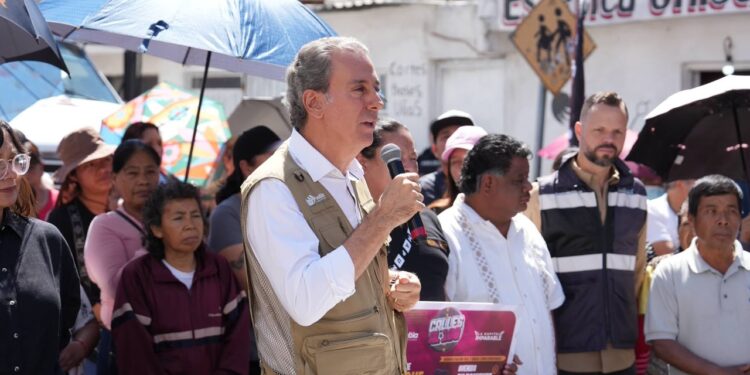 Inicia Pepe Chedraui trabajos de rehabilitación vial en San Sebastián de Aparicio