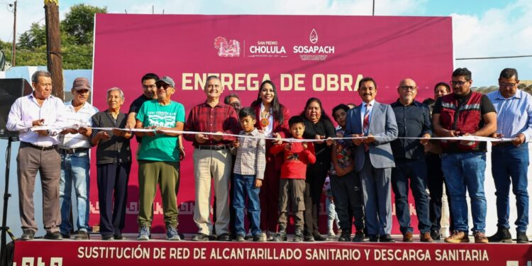 Gobierno Municipal y SOSAPACH fortalecen infraestructura sanitaria en Santiago Momoxpan