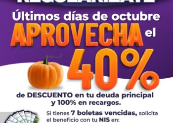 Agua de Puebla invita a aprovechar los últimos días del programa “Regularízate” con 40% de ahorro en la deuda principal y 100% en recargos. Vence el sábado 31 de octubre