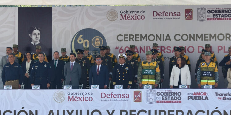 Conmemoran en Puebla 60 años del Plan DN-III-E; destacan labor del Ejército ante desastres naturales